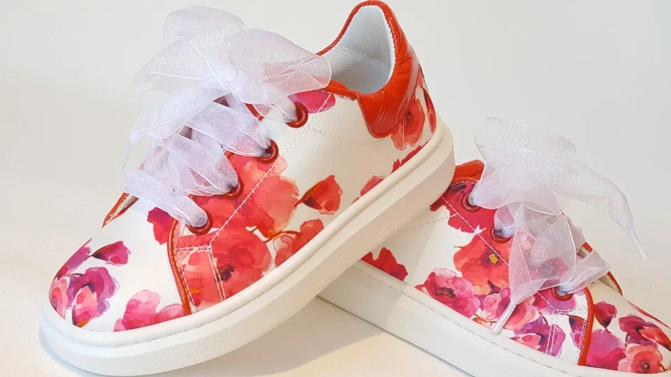 Zecchino d'Oro Sneaker F17-4700 Bloem Rood