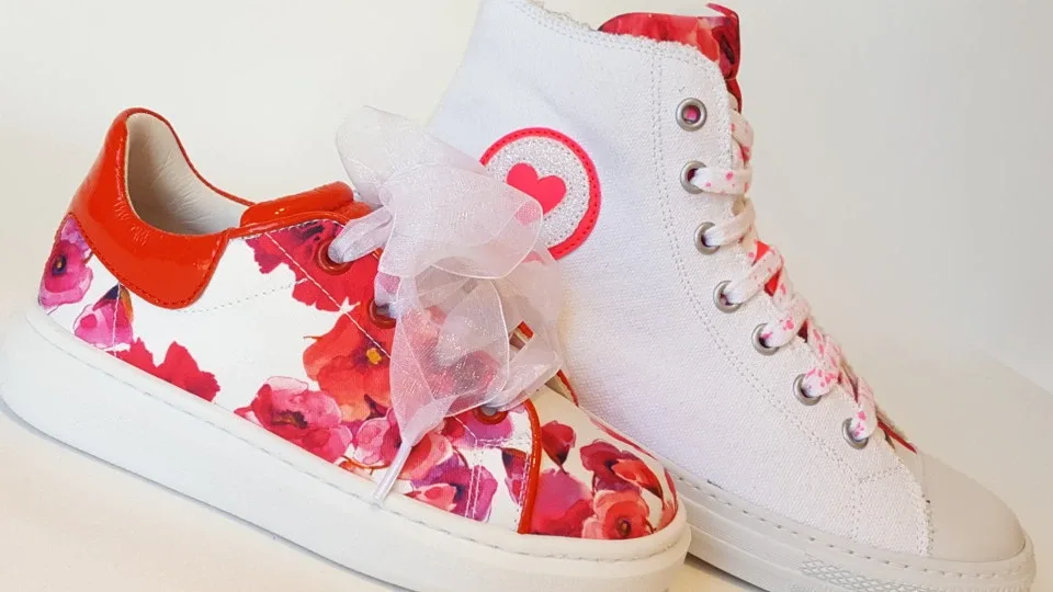 Zecchino d'Oro Sneaker F17-4700 Bloem Rood