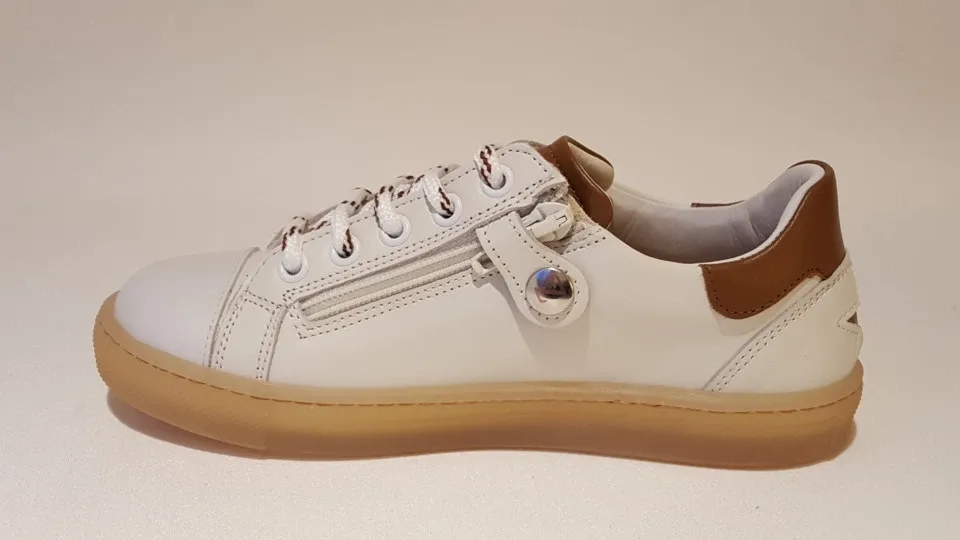 Zecchino d'Oro Sneaker F15-4660 Ecru/Cognac