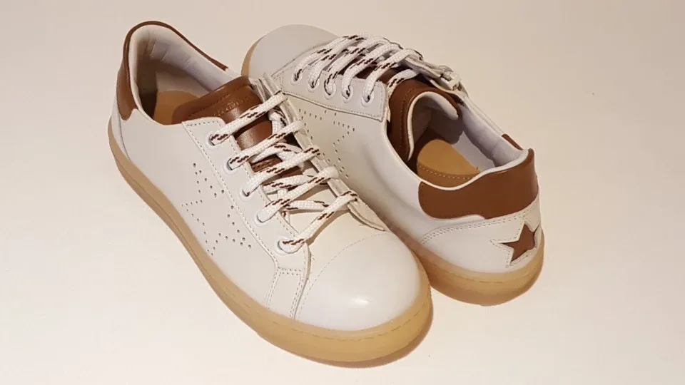 Zecchino d'Oro Sneaker F15-4660 Ecru/Cognac