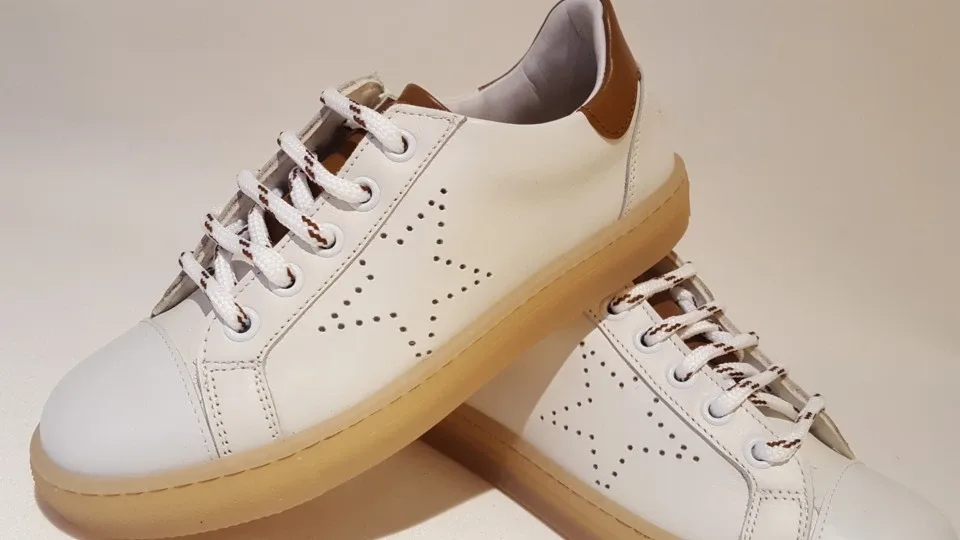 Zecchino d'Oro Sneaker F15-4660 Ecru/Cognac