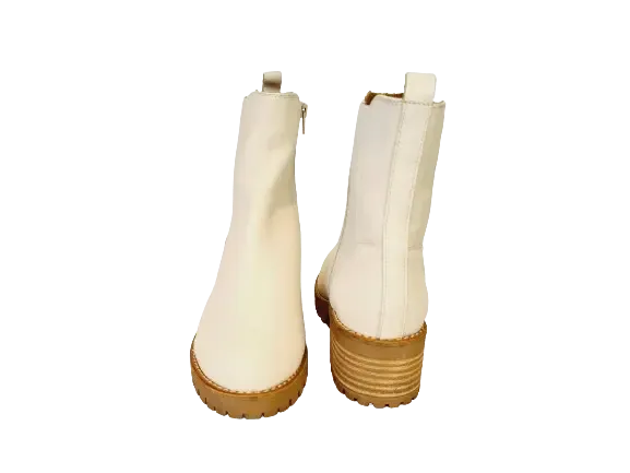 CTWLK Catwalk Chelsea Boot BOSTON Ecru