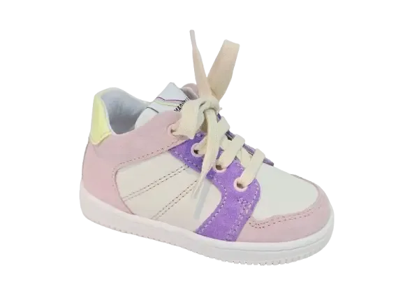Romagnoli Beginstapper 8035R028 Ecru/Lila/Roos