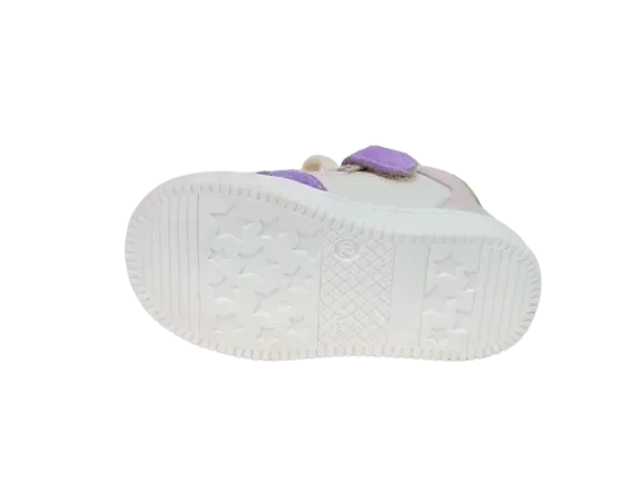 Romagnoli Beginstapper 8035R028 Ecru/Lila/Roos