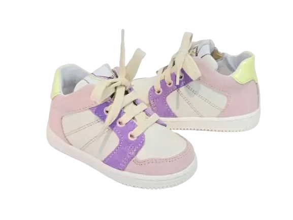 Romagnoli Beginstapper 8035R028 Ecru/Lila/Roos