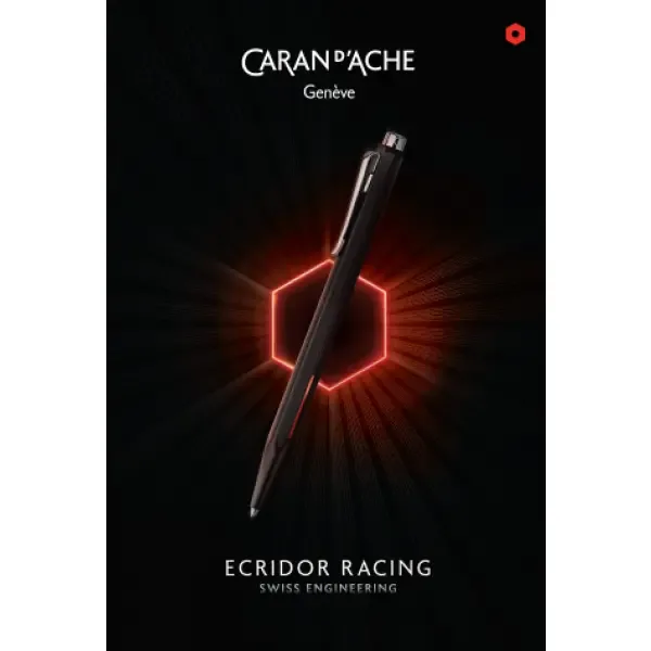 Caran d’Ache Balpen ECRIDOR RACING zwarte chrome