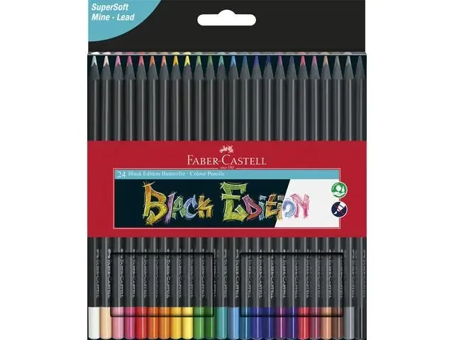 kleurpotloden Faber Castell Black Edition doos van 18