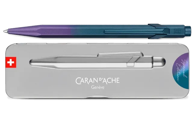 Caran d'Ache 849 Purple Ocean balpen Claim your style