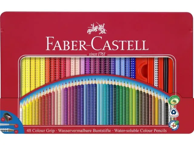 Faber-Castell kleurpotloden grip set van 48 stuks
