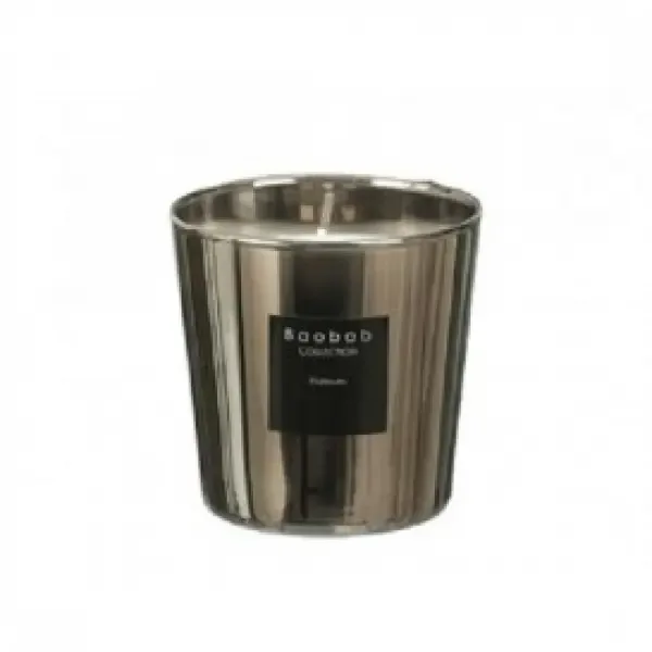 Baobab geurkaars zilver Platinum one