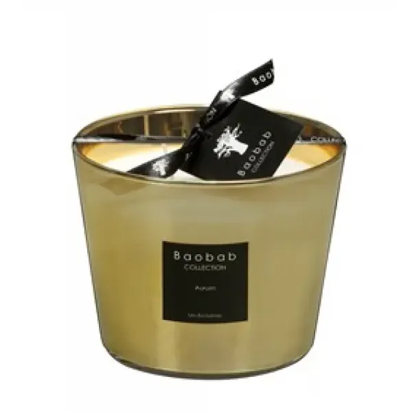Baobab geurkaars goud Aurum max 10