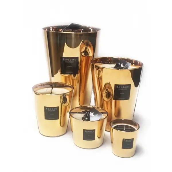 Baobab geurkaars goud Aurum max 10