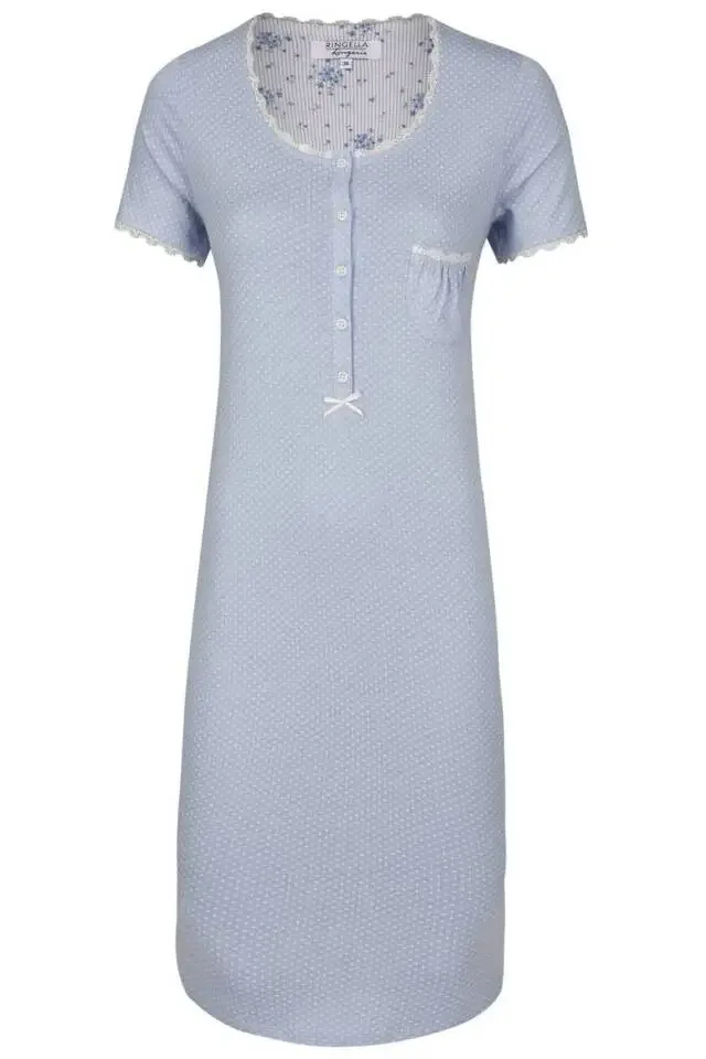 Ringella blauw slaapkleed met korte mouw (RIN.182)