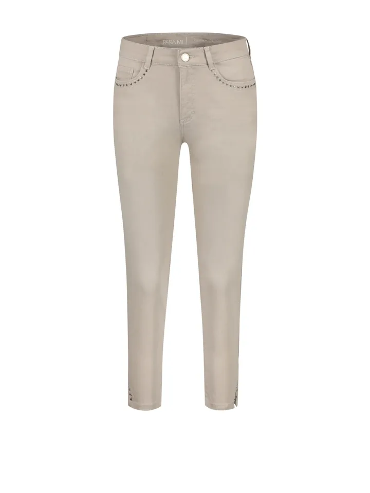 Para Mi Capri kuitbroek Color denim Silver Olive ( Para.109)