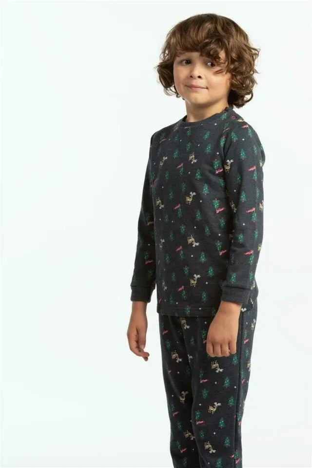 Eskimo Pyjama jongens / Meisjes: Dasher kerstpyjama Gemoltoneerd 2 - 8j (ESK.1449)
