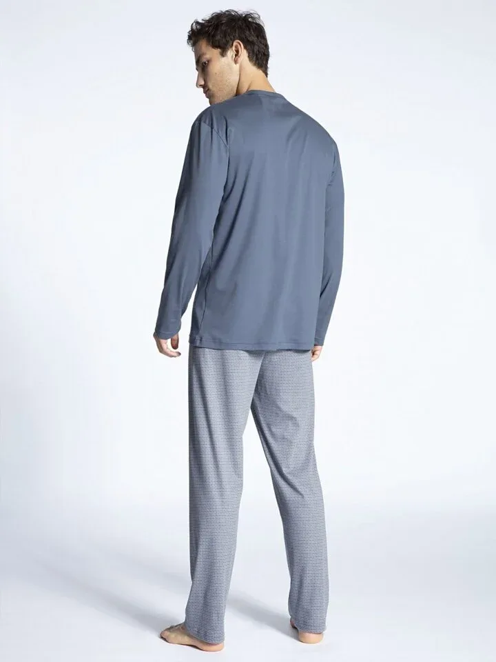 Calida Heren pyjama Lange mouw/ lange broek 100% Katoen ( CAL.129)
