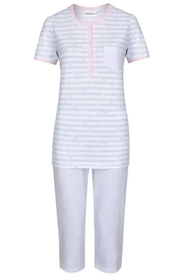 Ringella Dames pyjama met pirate broek (100% Katoen ) (Rin.199)
