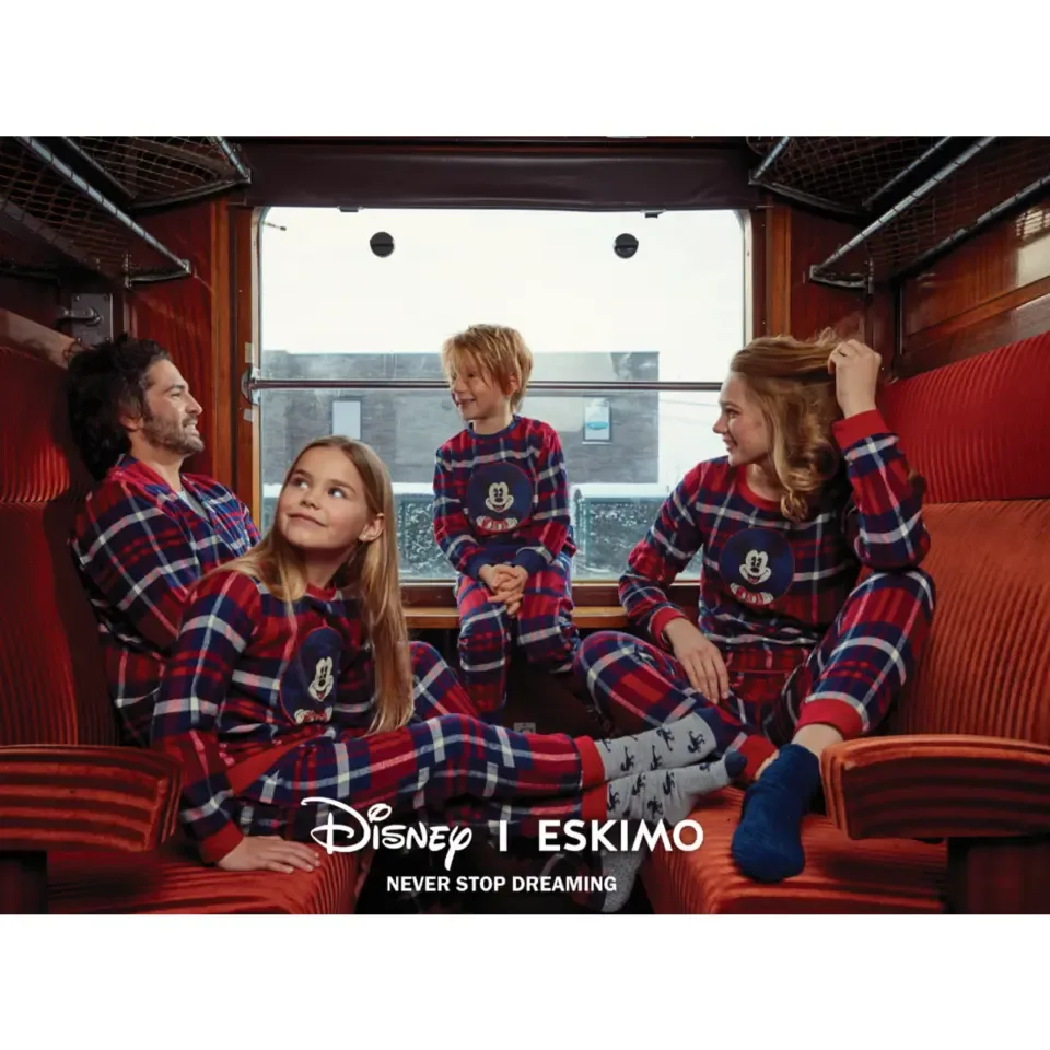 Eskimo Disney Pyjama's meisjes: Mickey Ecossais ( 2 - 8 jaar ) 100% Katoen gemoltoneerd
