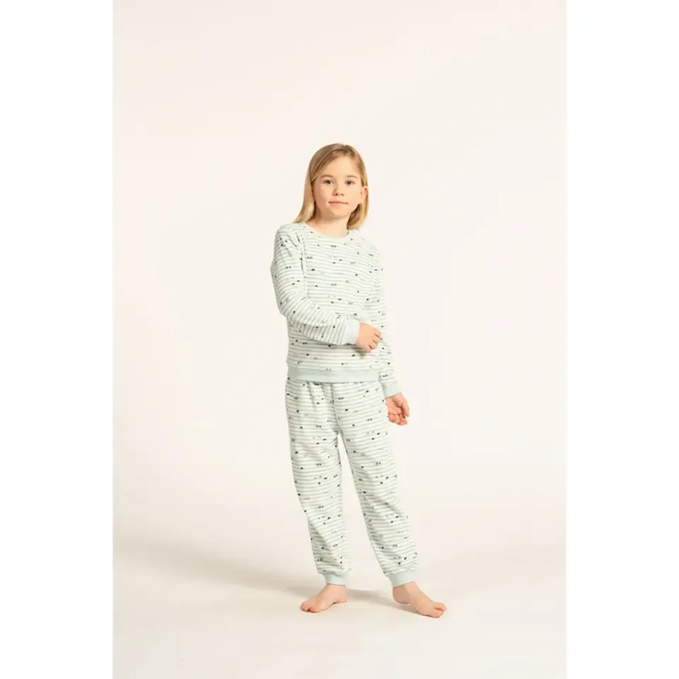 Eskimo Pyjama's meisjes: GOODNIGHT ( 2 - 8) Velours pyjama