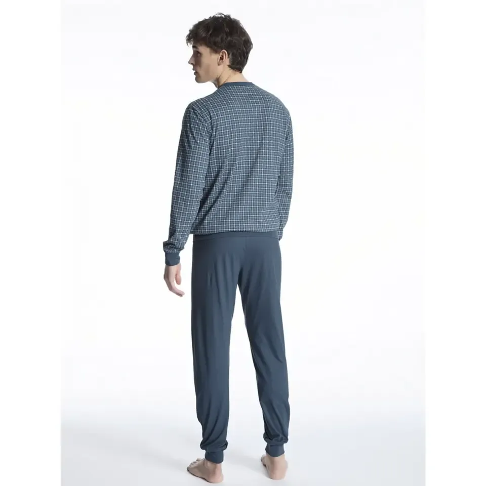 Calida Pyjama: V hals ( 100% Zwitsers Katoen )