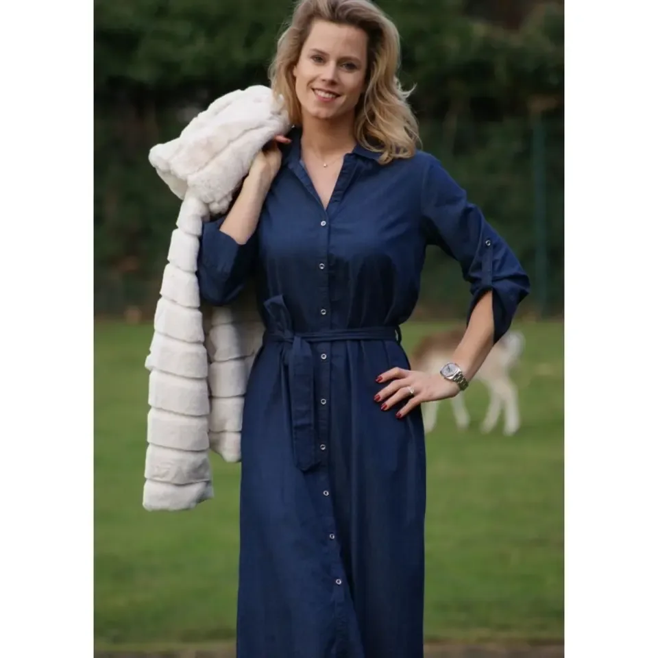 Diversa jeans Jurk: tot aan de kuit