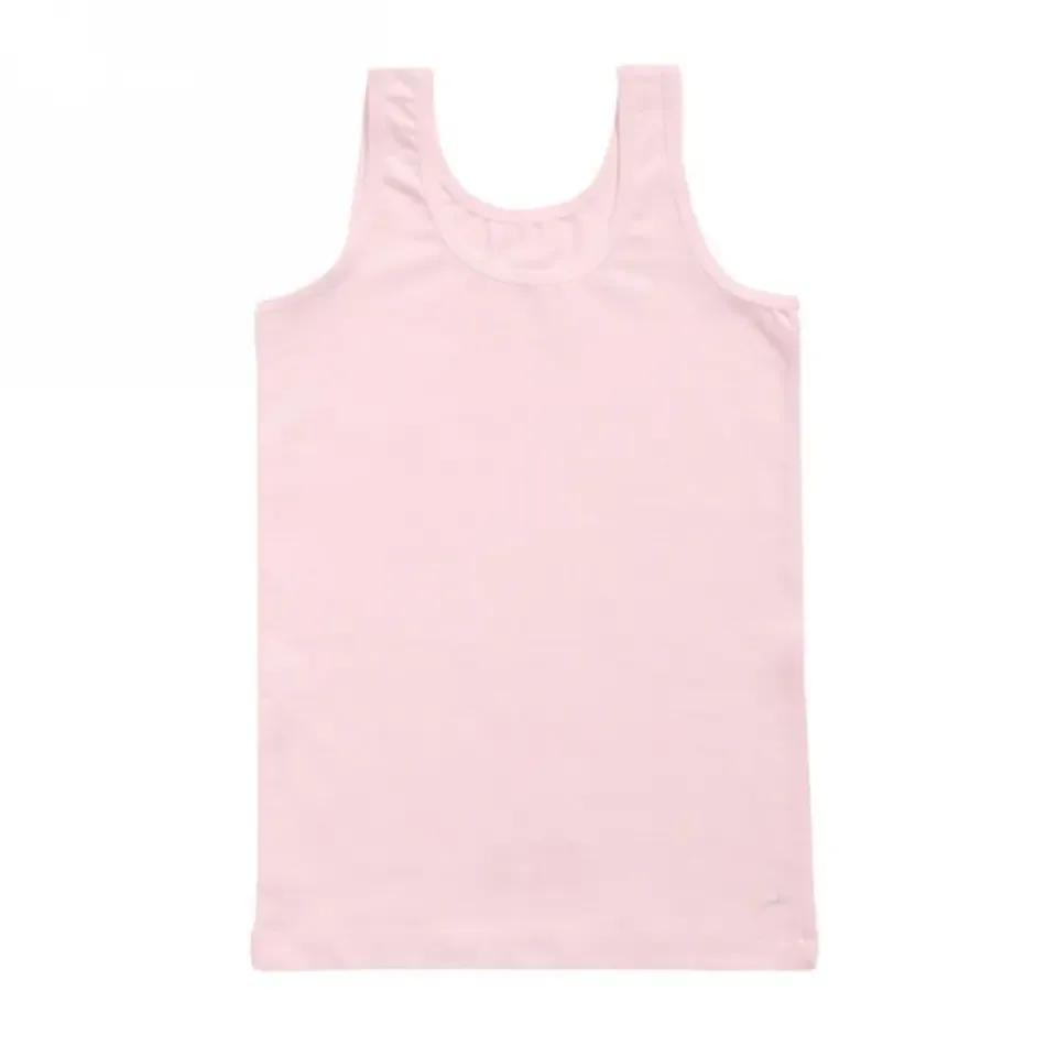Ten Cate Onderhemd Meisjes: mouwloos ( Roze ) / Basic kids girls shirt ( PER 3 StUKS )