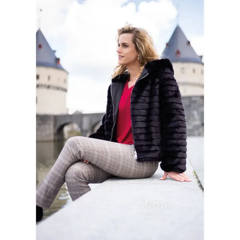 Diversa Broek: Prince des gales ( elastiek achteraan )