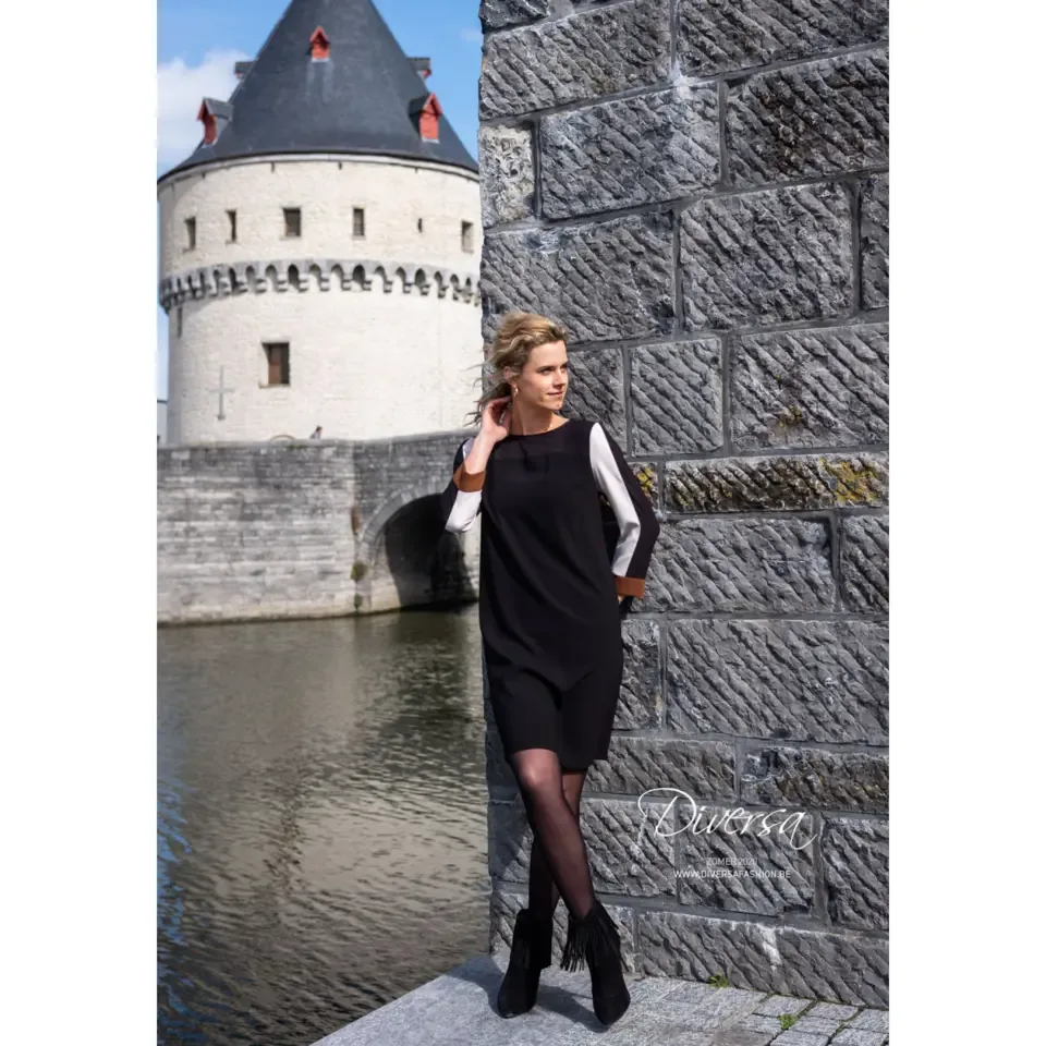 Diversa zwart elegante jurk