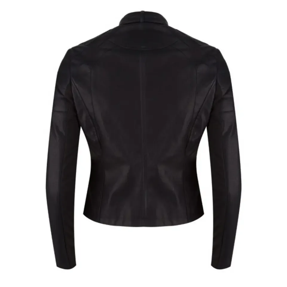 Esqualo Lederen vest, Zwart