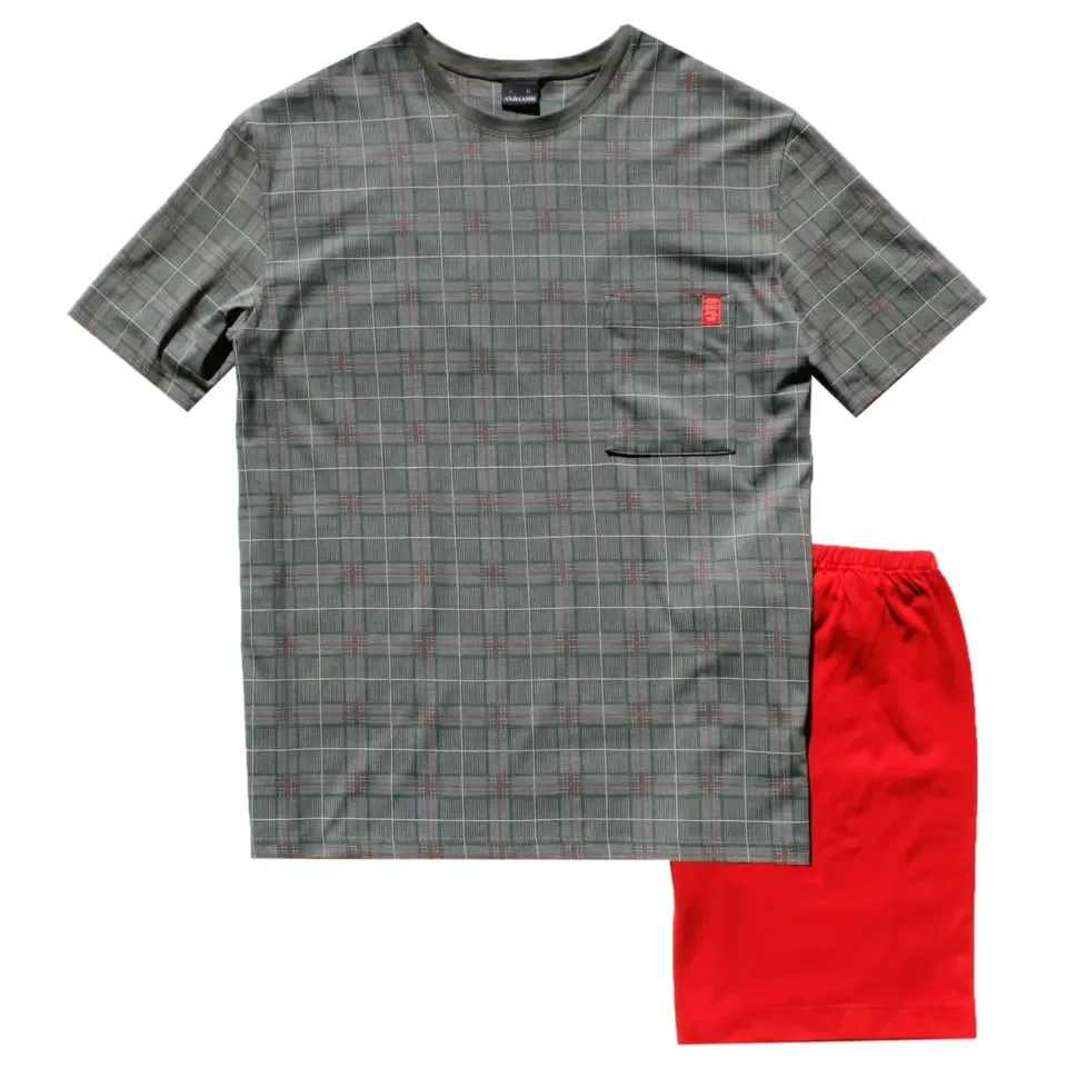 Ammann Heren Pyjama: Korte mouw + Short