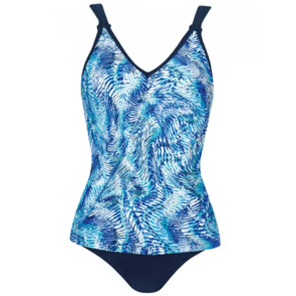 Sunmarin Tankini: V hals, Hoge slip