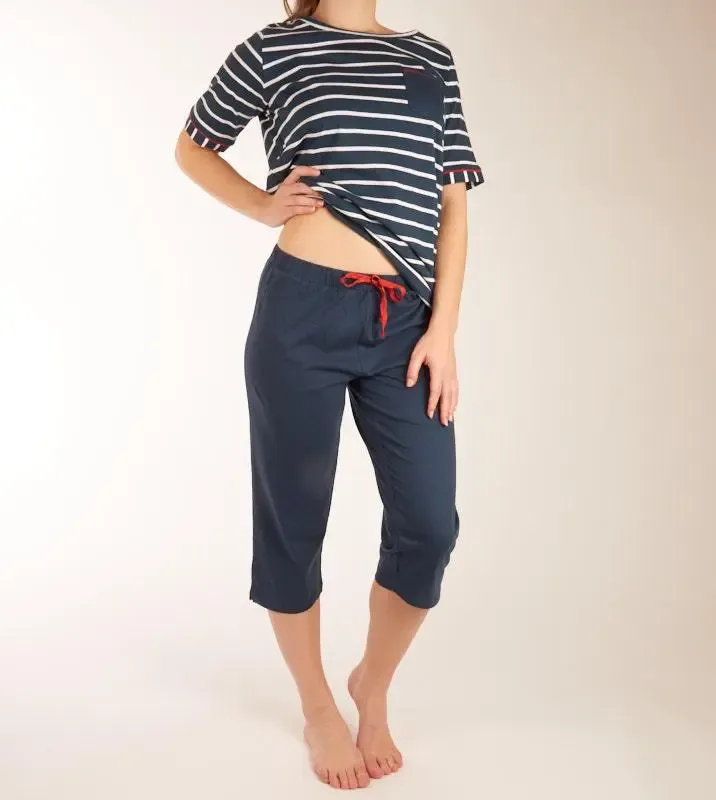 Eskimo Pyjama: Dahlia shirt kort mouw en Pirate broek (ESK.1364)
