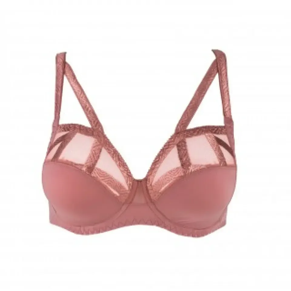 Louisa Bracq Bh, Serie Noire ( Terracota kleur ) B - F cup Europese maten