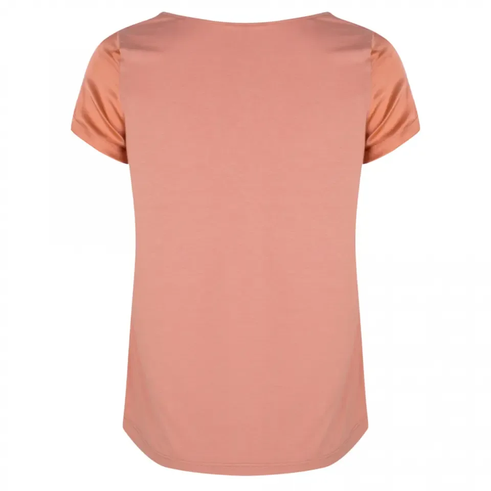 Esqualo Shirt, Terracotta kleur ==> ZIJDE!!!