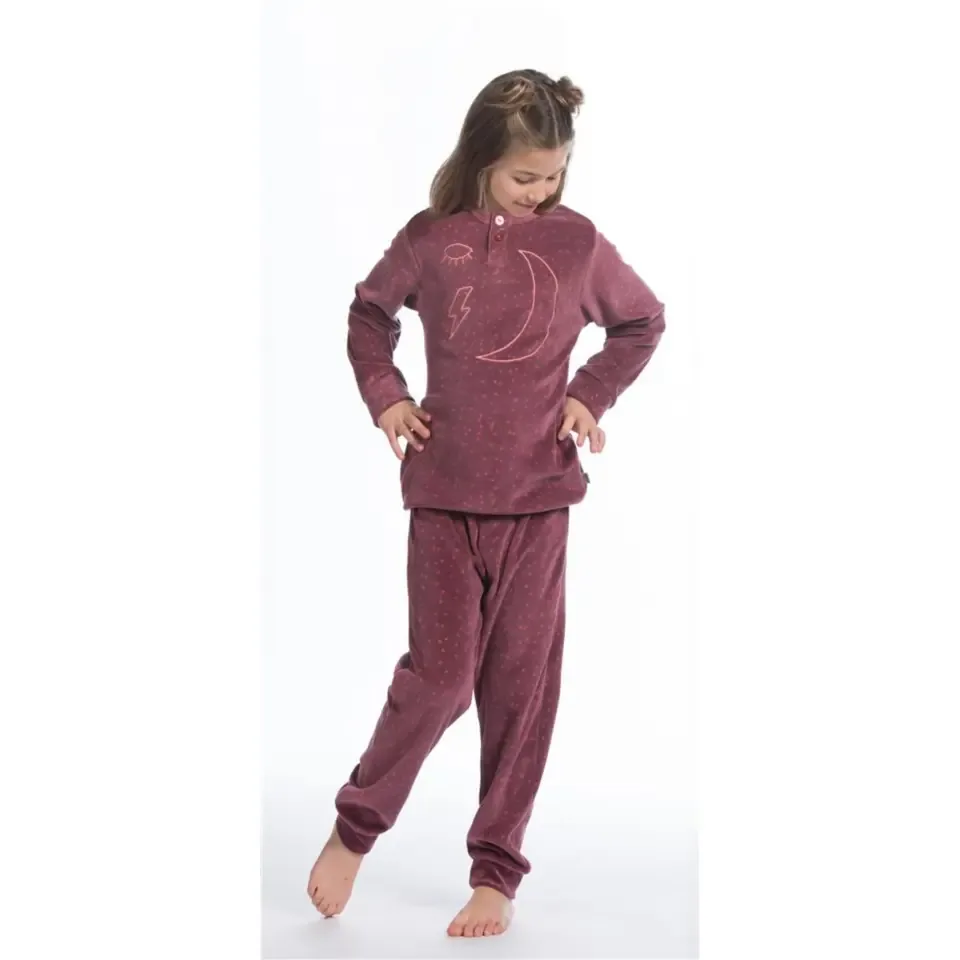 Eskimo Pyjama's meisjes: Moon ( Velours ) 10 - 16 jaar