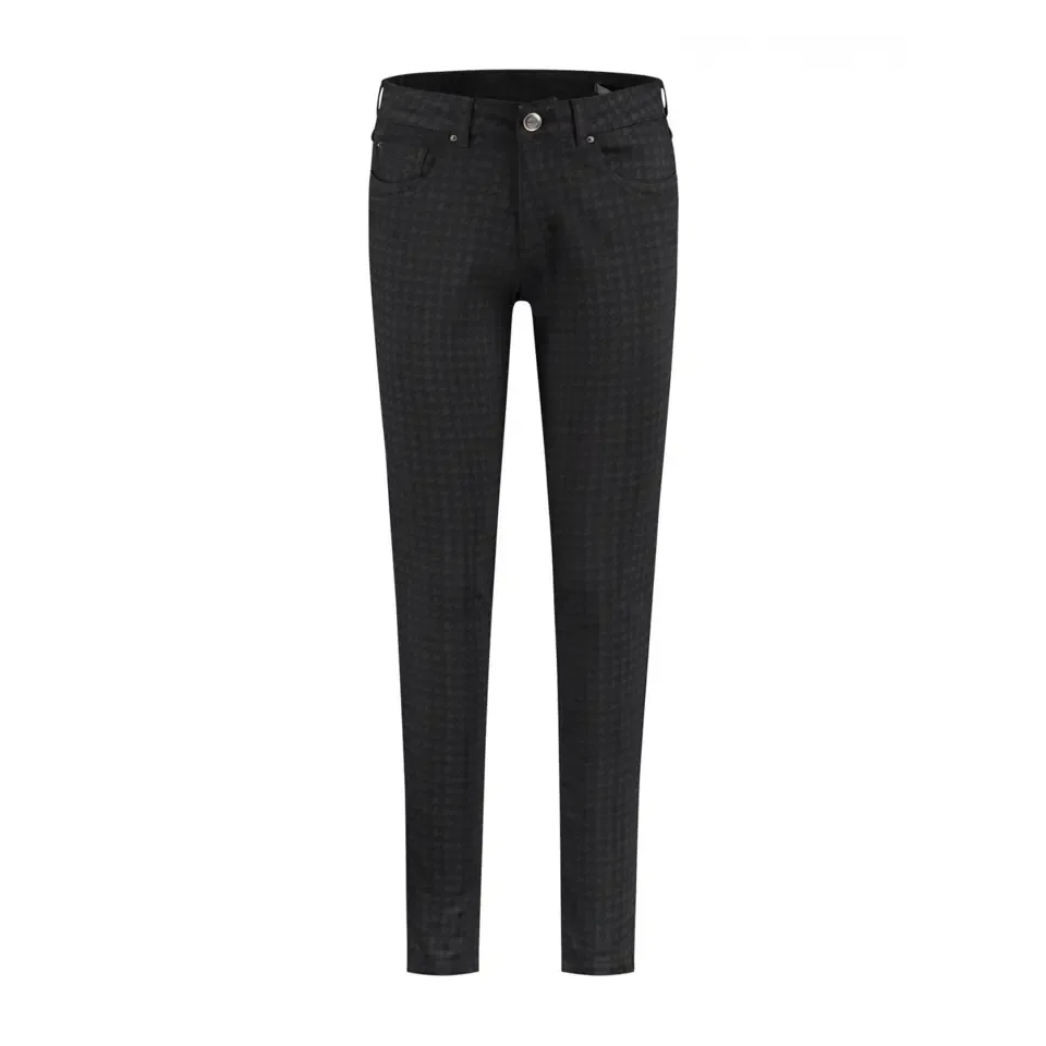 Para Mi damesbroek Celine Denim Pied de Poules