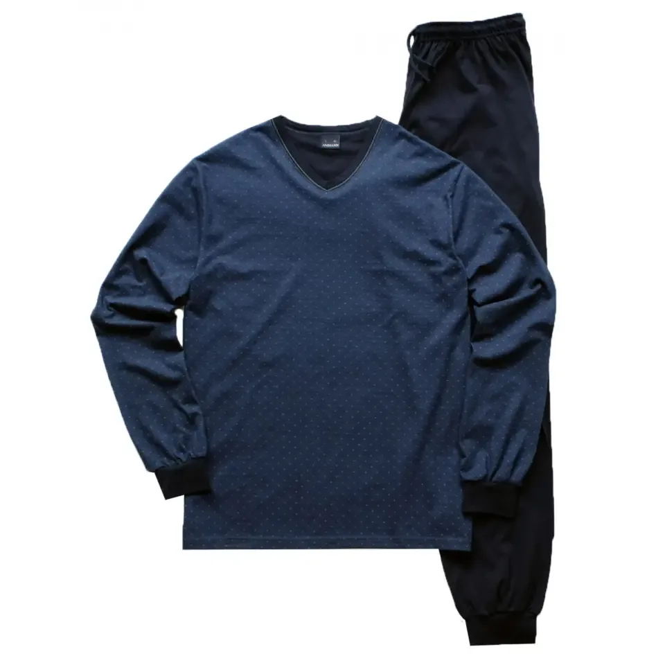 Ammann Heren Pyjama V hals