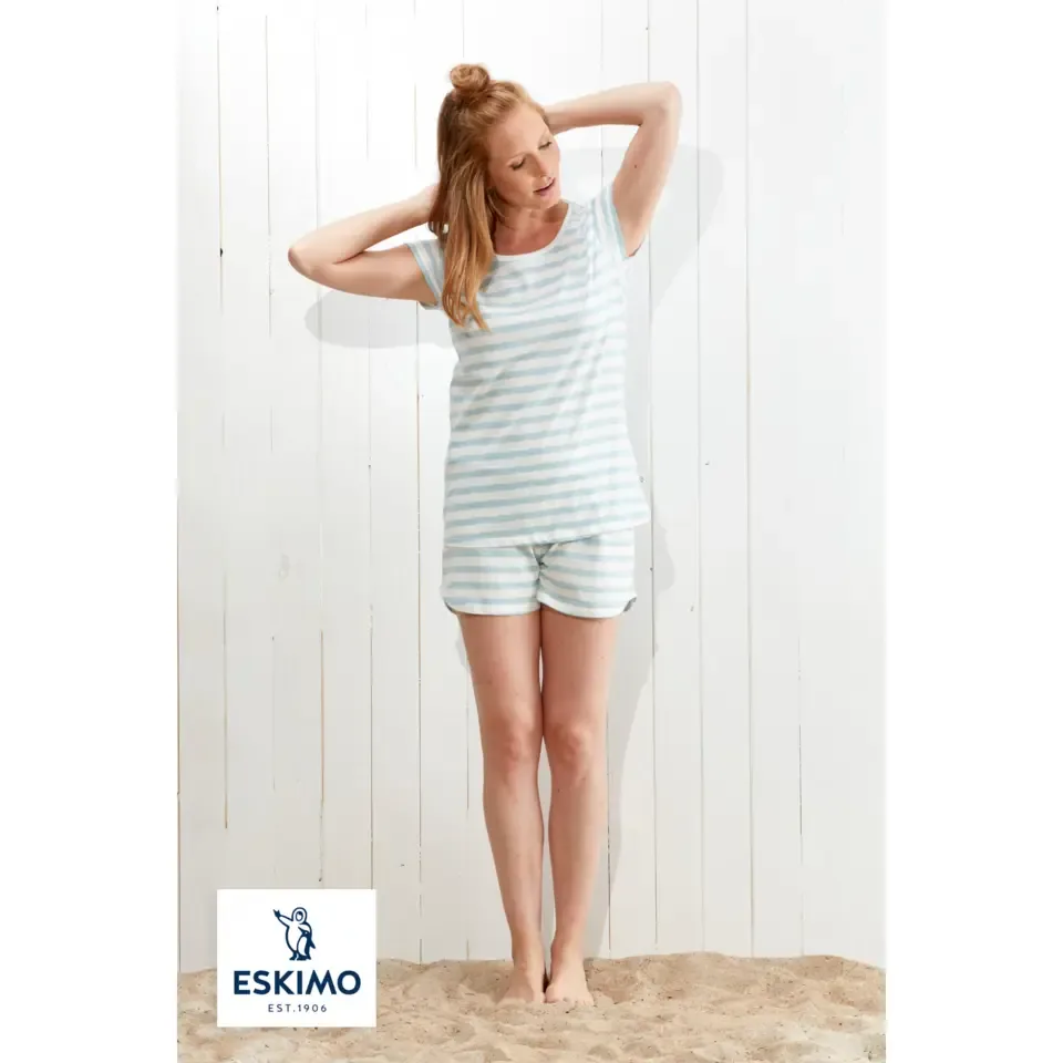 Eskimo Dames Pyjama SHELLY short + T-hirt