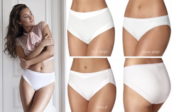 Janira Slip Cotton Band Maxi ( Naadloos ) Zwart / wit / huidskleur (Jan.75 / Jan.74 / Jan.79)