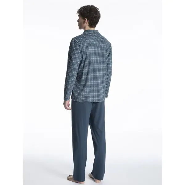 Calida Pyjama: Doorknoop ( 100% Katoen ) Ideaal voor Ziekenhuisopname (CAL.104)
