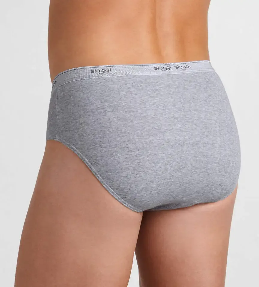 Sloggi Men Basic Midi slip ( wit / grijs of zwart ) Duopack ( Slog.102 / Slog.104 / Slog.107)