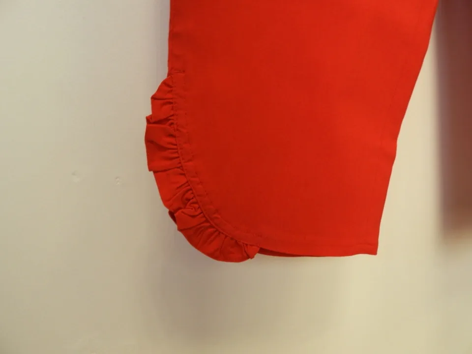 That's me Dames Drie kwart broek: Rood ( elastiek ) ( THAT.20)