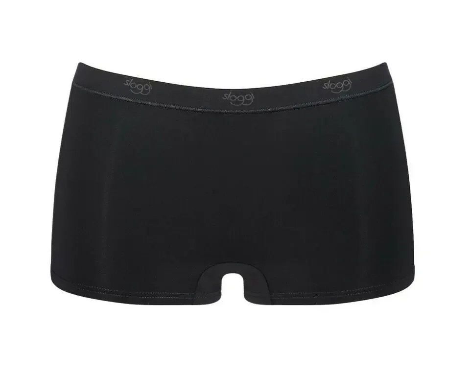 Sloggi dames: Sensual Fresh Short ( Wit / zwart ) Slog.197/196