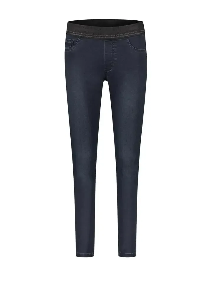 Para Mi Damesbroek: Ruby Heaven Denim Used Dark blue ( elastiek ) L32 ( PARA.136)