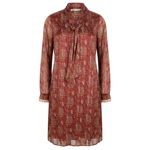 Esqualo Kleed: Bordeau Paisley print ( ESQ.146)