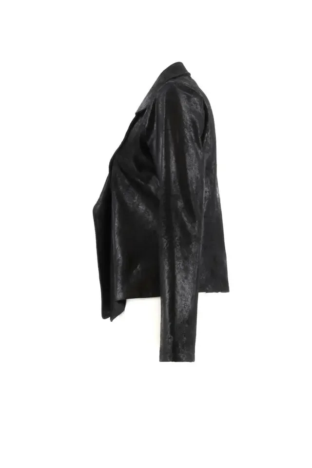 Signe Nature Vest Zwart: Suede (Signe.959)