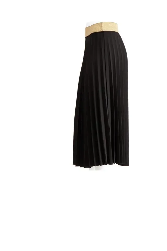 Signe Nature Plisse rok: Zwart ( Signe.963)
