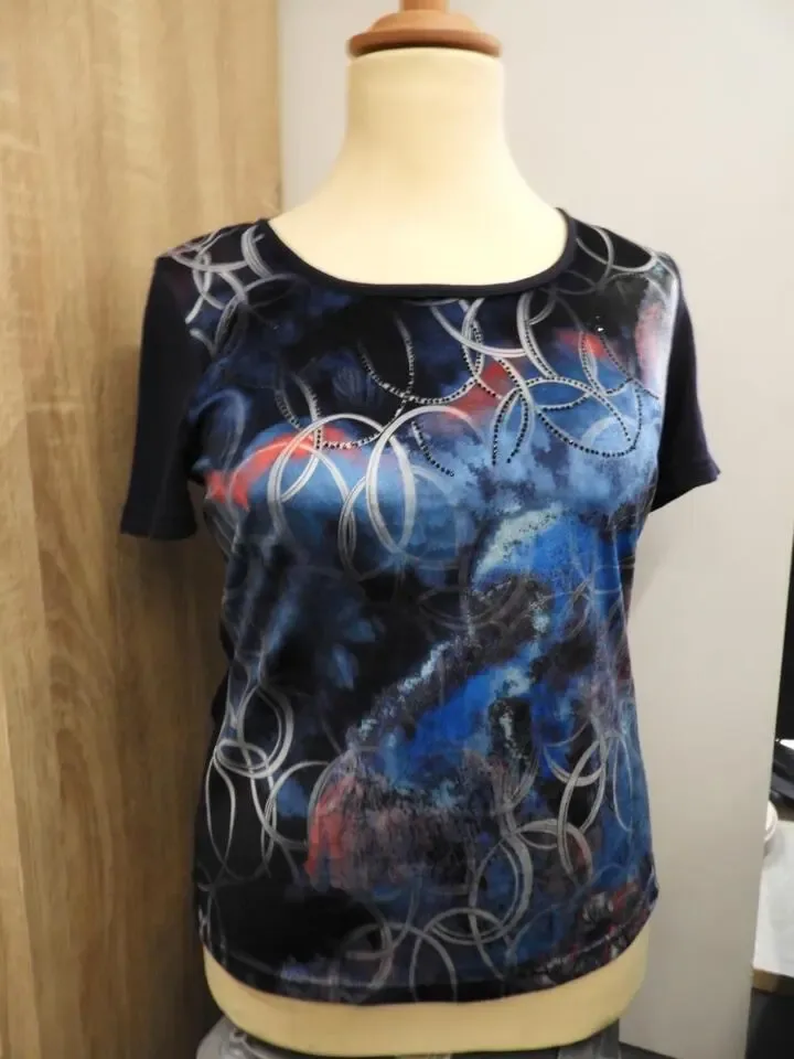 Femme Twinset: Blauw ( velours ) ( God.22 / God.23 )