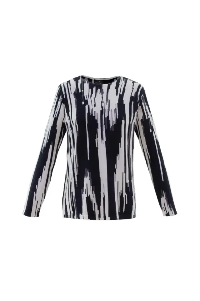 Marble Pull: Zwart / ecru / Grijs ( MAR.108 )
