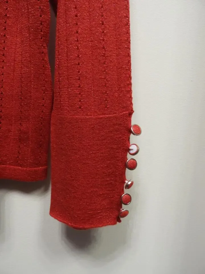 Marble trui: Rood ( fijn gebreid ) MAR.114